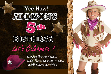 Horse Birthday Party on Images Of Cowboy Western Horse Birthday Party Invitation Custom 1st